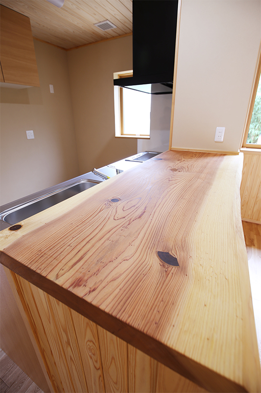 実例03自然を感じる美しい太鼓梁がつづく家